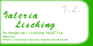 valeria lisching business card